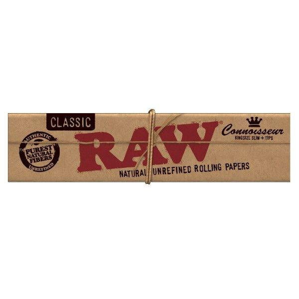 Raw Natural Unrefined Rolling Papers with Tips - Bristol Booze